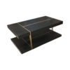 Wimbledon Wooden with Brass Coffee Table UK 4
