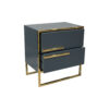 Derby Bedside Table with Stainless Steel 10