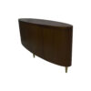 Nathan Oval Brown Sideboard with Brass Inlay 13