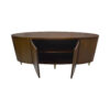 Nathan Oval Brown Sideboard with Brass Inlay 12