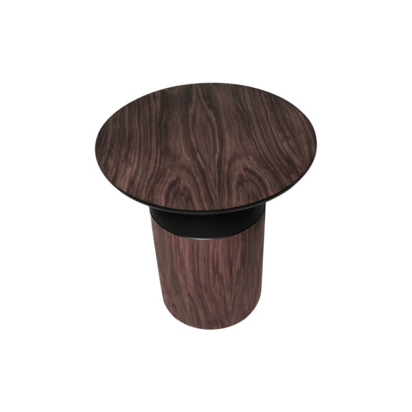 Suffolk Side Table Black and Brown
