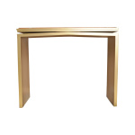 Arch Gold Marble Top Console Table Front