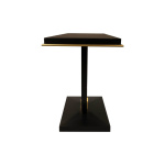 August Black Curved Leg Console Table Side