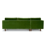 Barcelona Upholstered Grass Green Velvet Corner Sofa
