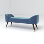 Celia Upholstered Bench with Arms Beside