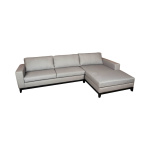 Cord Grey Linen Corner Sofa UK