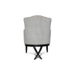 Cross Upholstered Tufted Armchair Gray