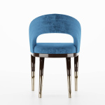 Tosce Blue Velvet Dining Chair