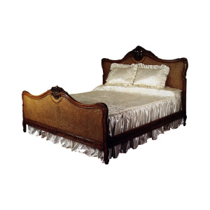 Easter Classic Wooden Rattan Bed