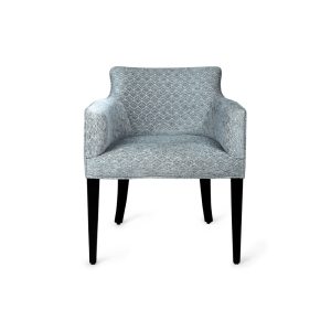 Eaton Grey Upholstered Curved Arm Rest Chair