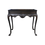 Edmundson Shabby Chic Console Table Dark with Hand Carved Wood