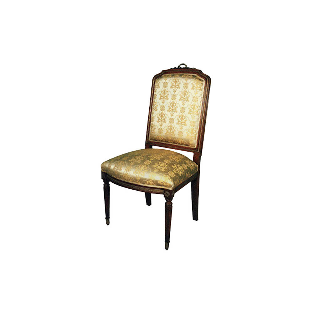 French Dining Chair with Hand Carved Detailed