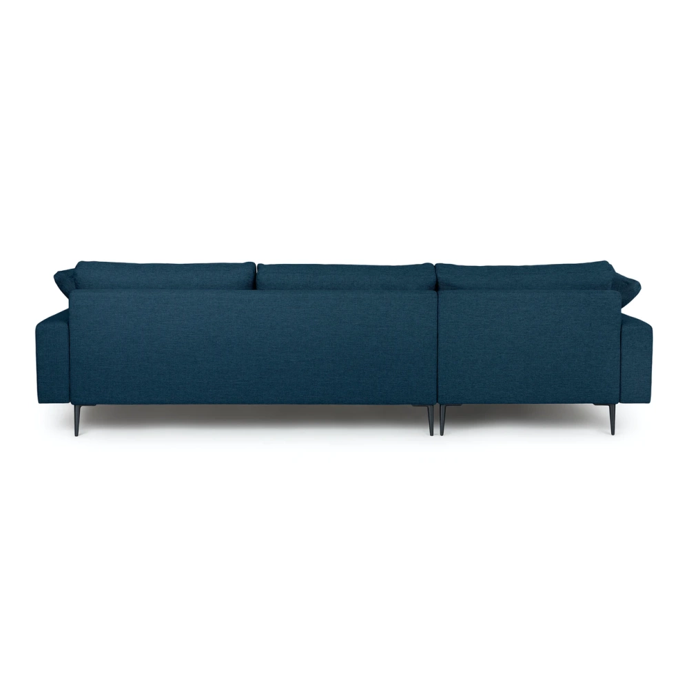 Freya Upholstered Twilight Blue Corner Sofa