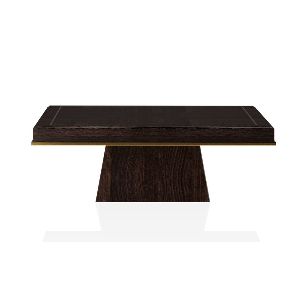Glamorgan Square Wooden Coffee Table Veneer Inlay