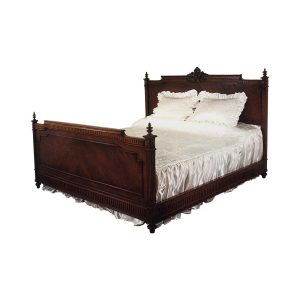 Hand Carved Wooden Bed