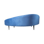 Hans Upholstered with Curve Navy Blue Sofa