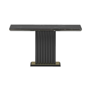 Hertfordshire Natural Black Marble Top Console Table