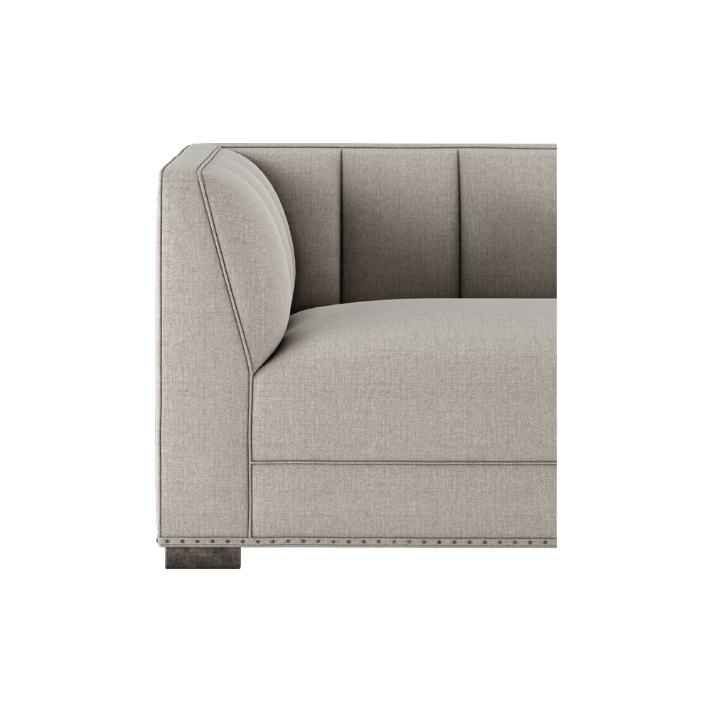 Hove 2 Seater Grey Fabric Sofa