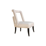 Mario Upholstered Square Armless Accent Chair