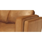 Milan Upholstered 5 Seaters Tan Leather Corner Sofa UK