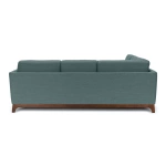 Milo Upholstered Aquarius Aqua Fabric Corner Sofa