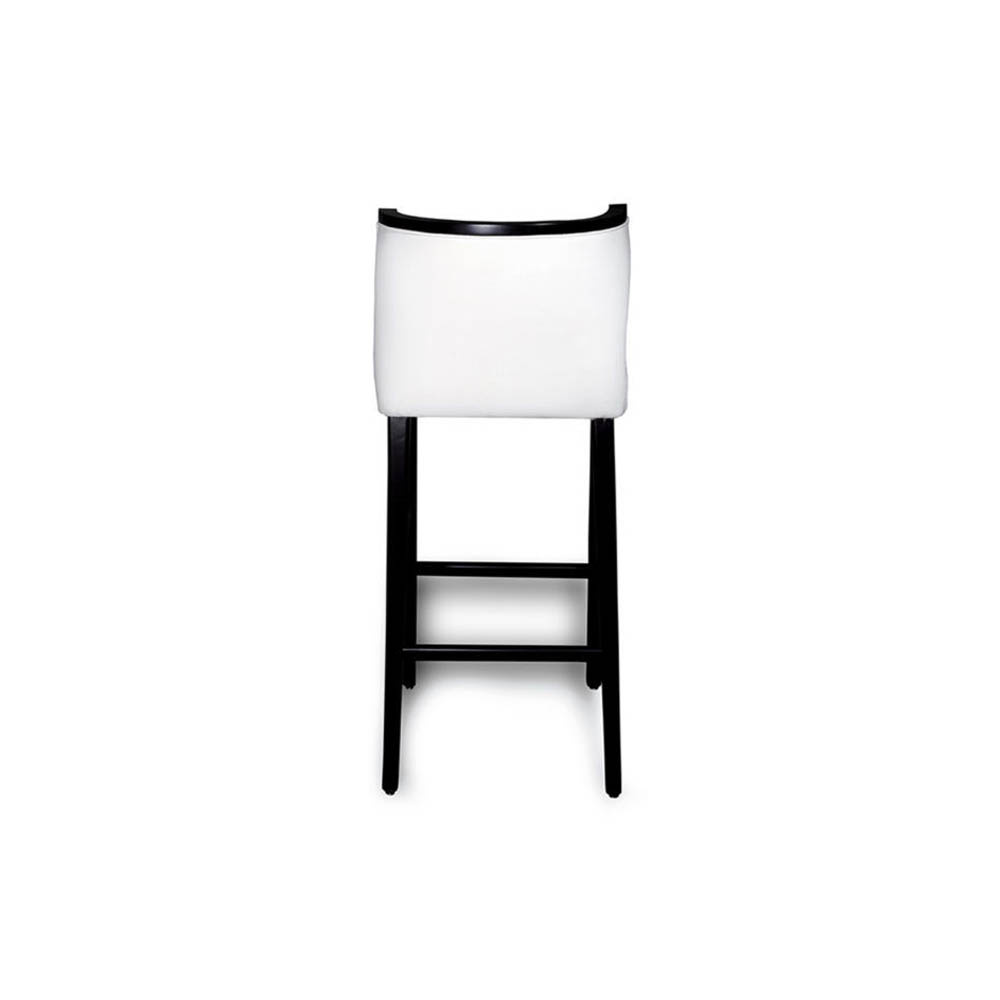 Milo Upholstered Bar Stool with Arms and Curved Back