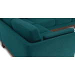Milo Upholstered Lagoon Blue Fabric Corner Sofa