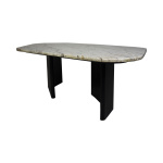 Olney Wooden with Marble Coffee Table Cream