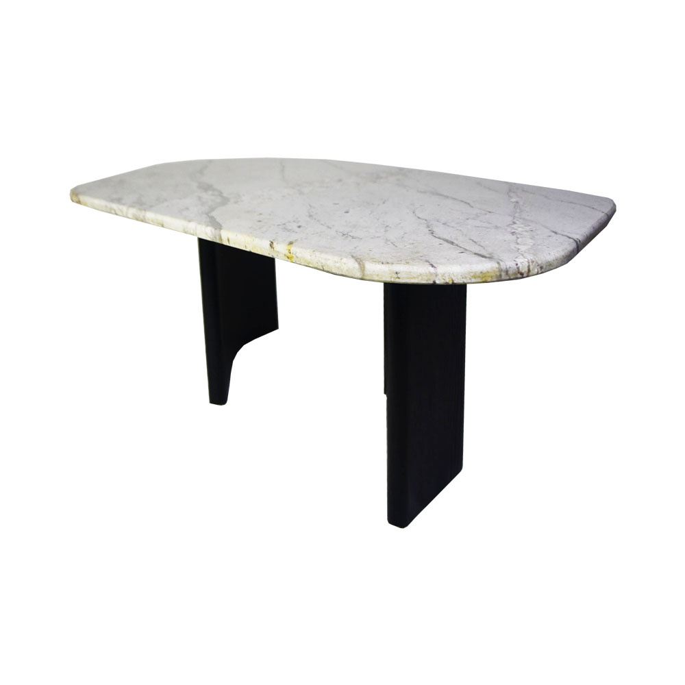 Olney Wooden with Marble Coffee Table Cream