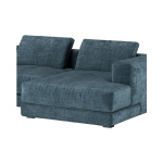 Orka Blue Fabric 3 Piece Corner Sofa