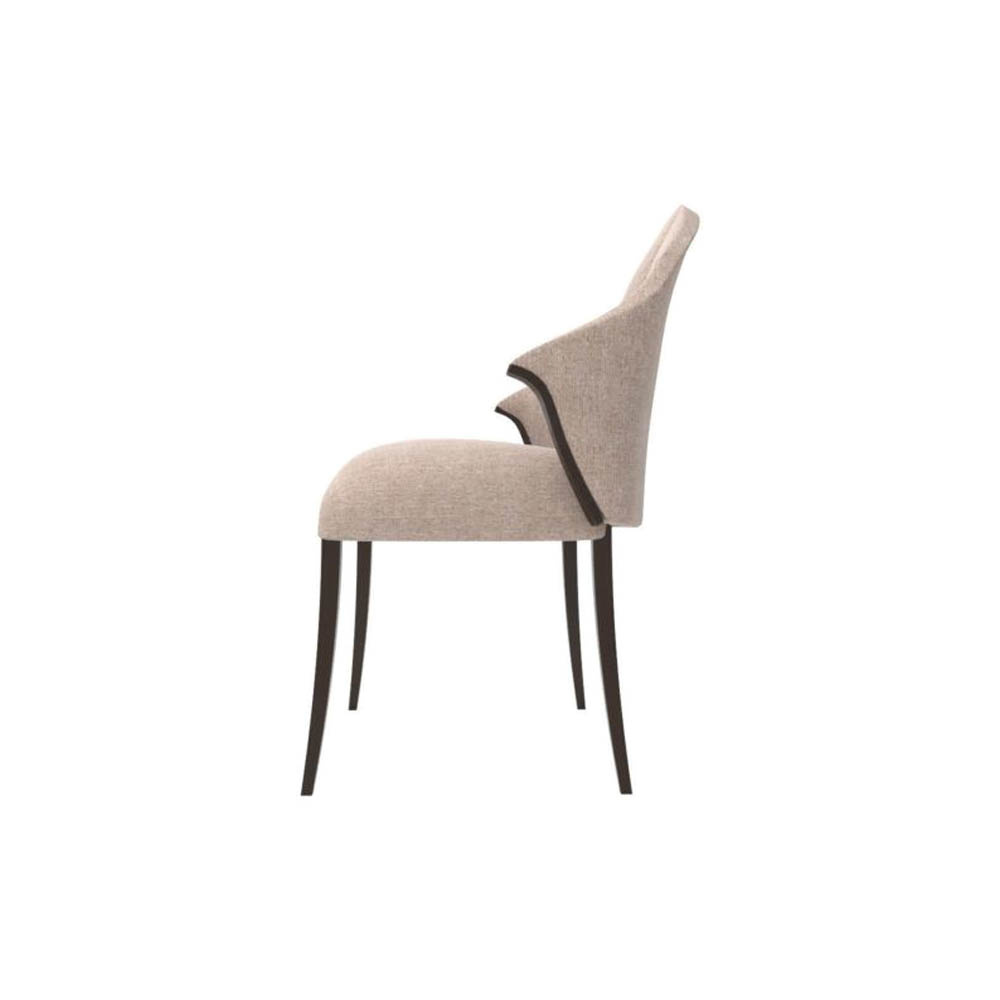Peacock Upholstered Slope Arm Dining Chair