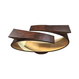 Penland Eclipse Dark Brown Coffee Table UK Gold
