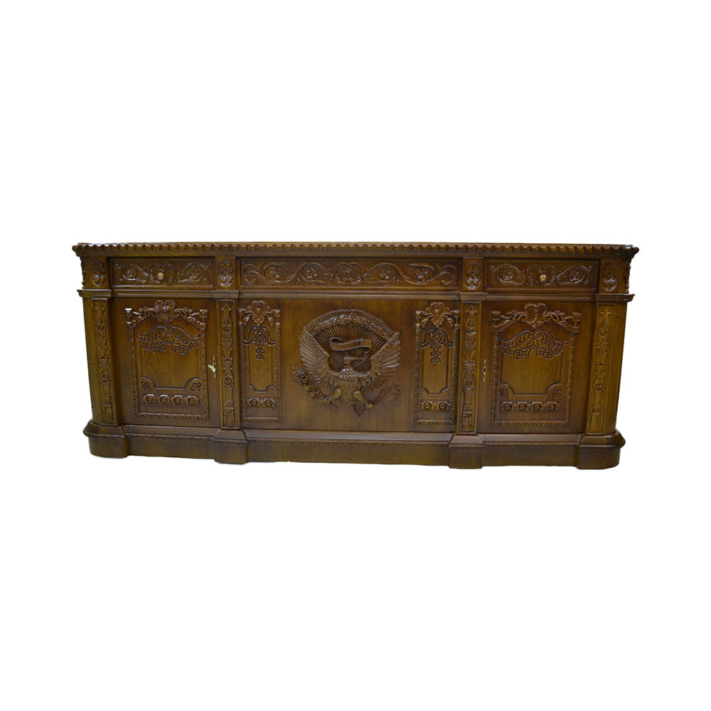 Resolute Desk with Hand Carved Detailed
