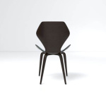 Scorpio Upholstered Winged with Wood Leg Dining Chair