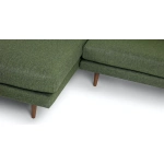 Toni Upholstered Forest Green Corner Sofa