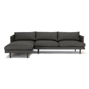 Toni Upholstered Graphite Gray Corner Sofa