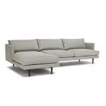 Toni Upholstered Seasalt Gray Corner Sofa