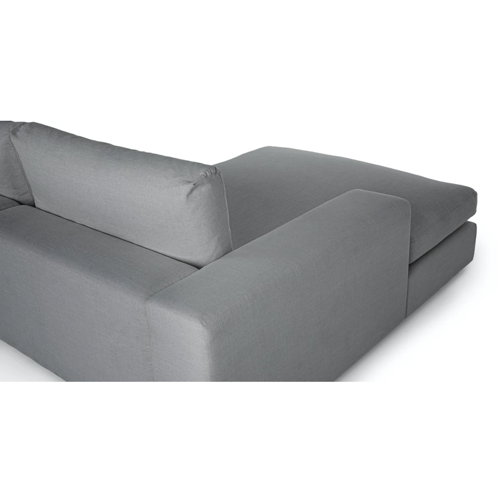 Vedori Upholstered 3 Seaters Summit Gray Corner Sofa