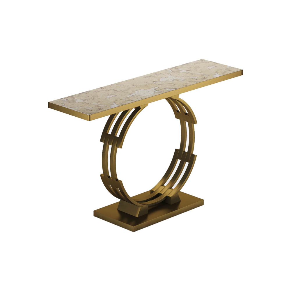 Wiltshire Natural Beige Marble Console Table