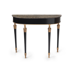 Alora Console Table Brown Marble Top