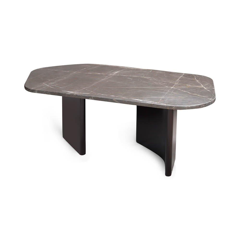 Olney Wooden with Brown Marble Top Coffee Table