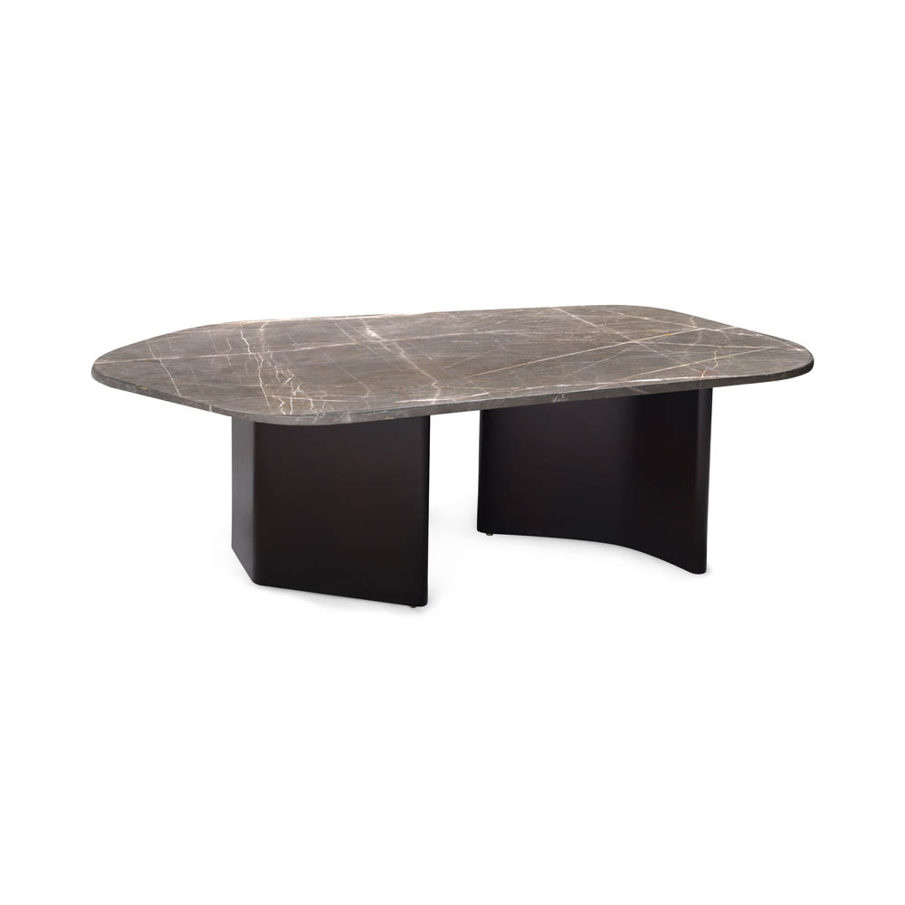 Olney Wooden with Brown Marble Top Coffee Table