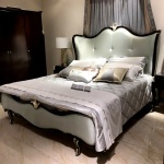 European Style Bed Solid Wood